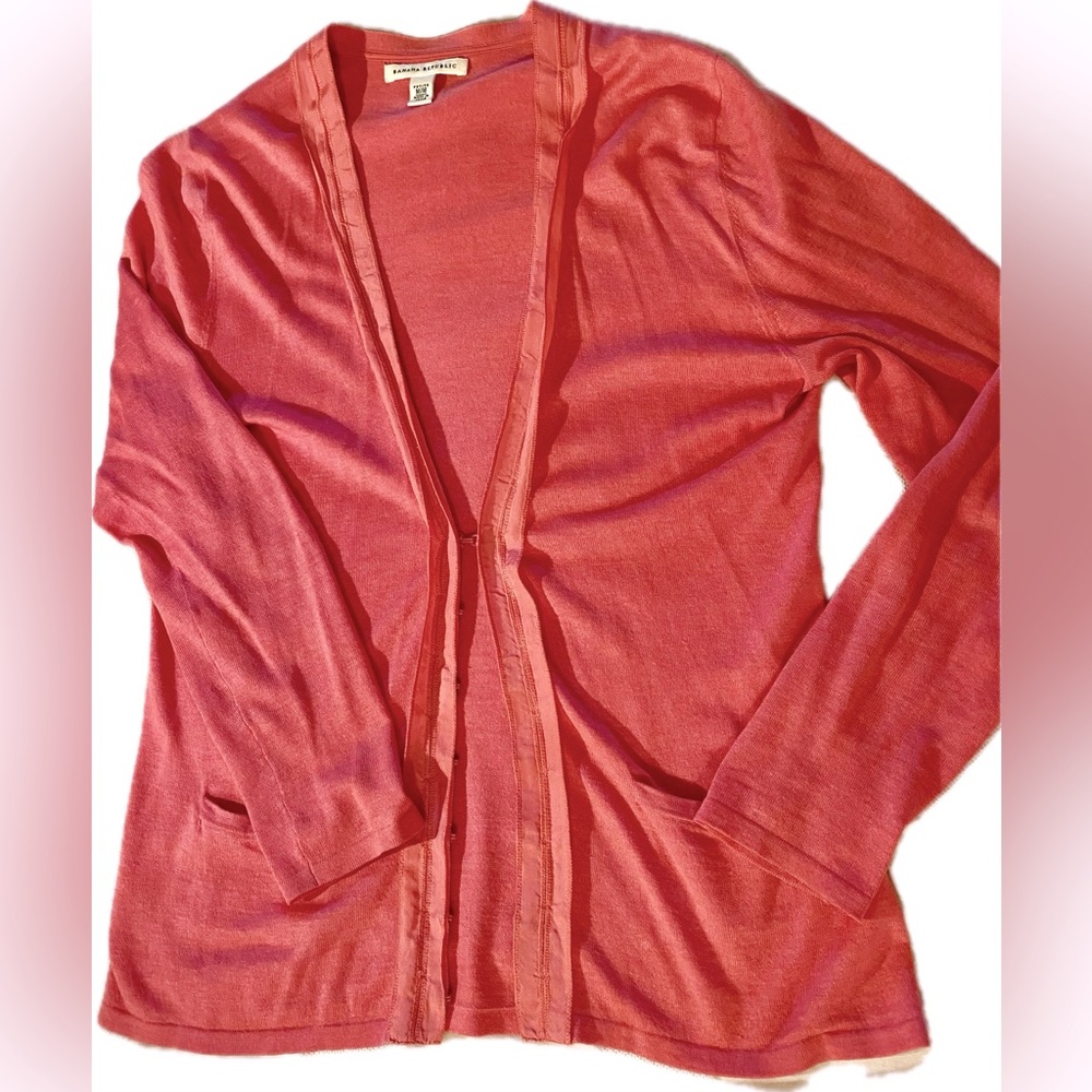 BR cotton/cashmere blend cardi PMed.